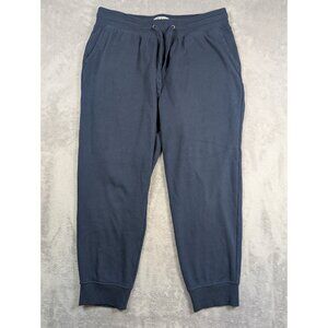 Orvis Jogger Pants Mens Large Blue Fleece Athleisure Loungewear Casual Workout